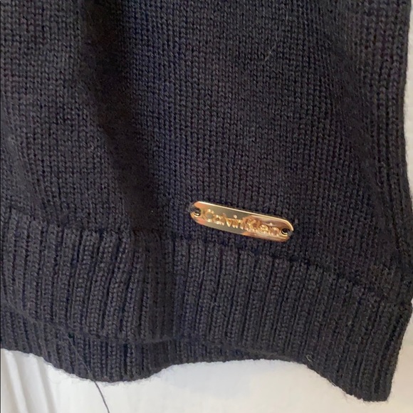 Calvin Klein Gold Studded Cardigan- Black - Picture 3 of 4